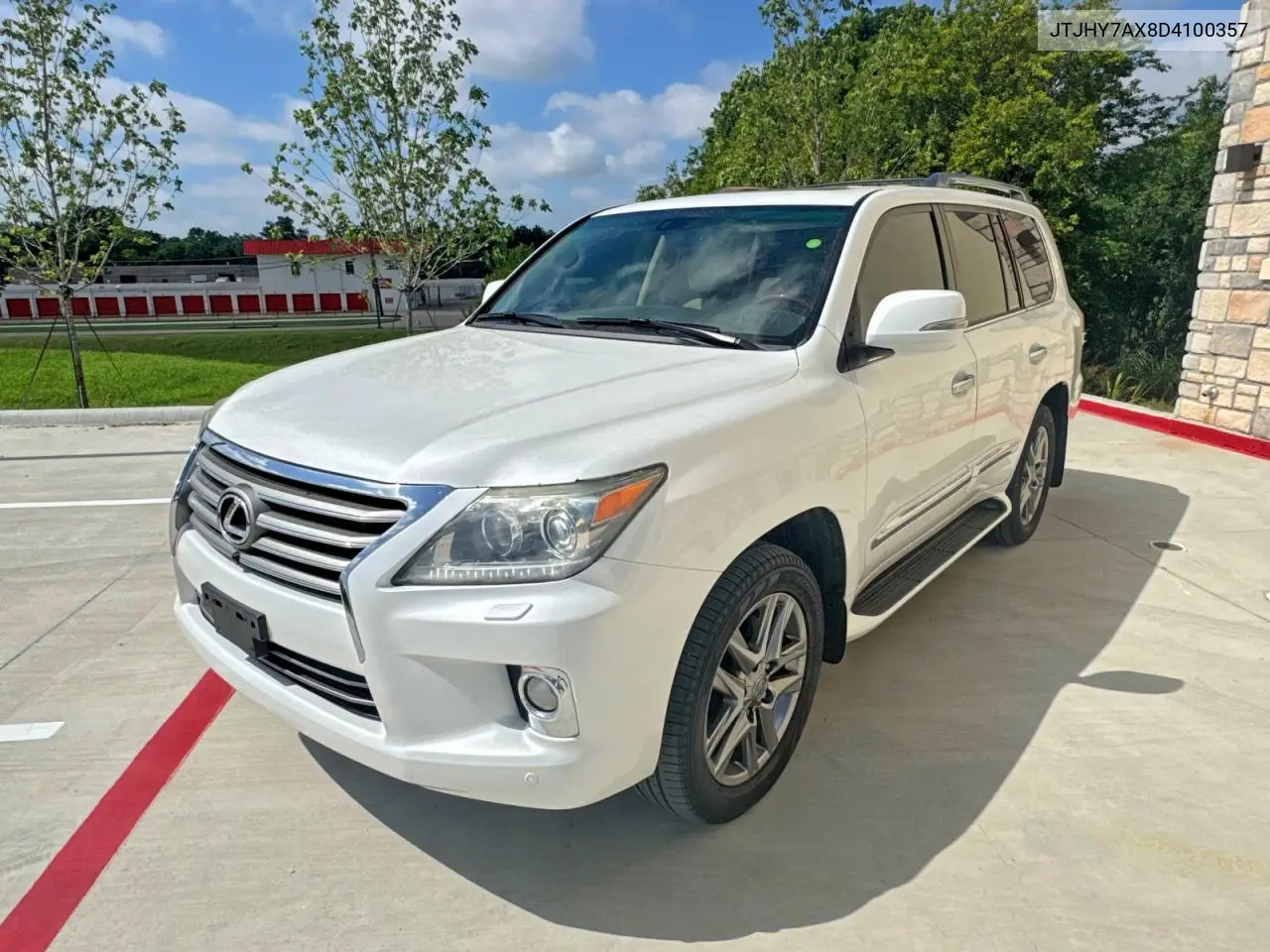 2013 Lexus Lx 570 VIN: JTJHY7AX8D4100357 Lot: 58240436