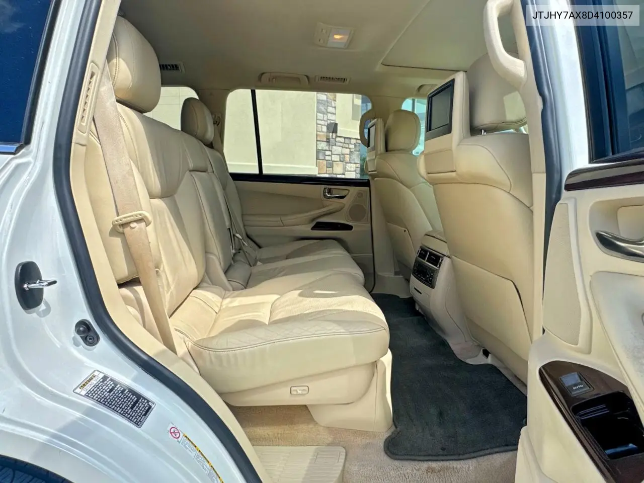 2013 Lexus Lx 570 VIN: JTJHY7AX8D4100357 Lot: 58240436