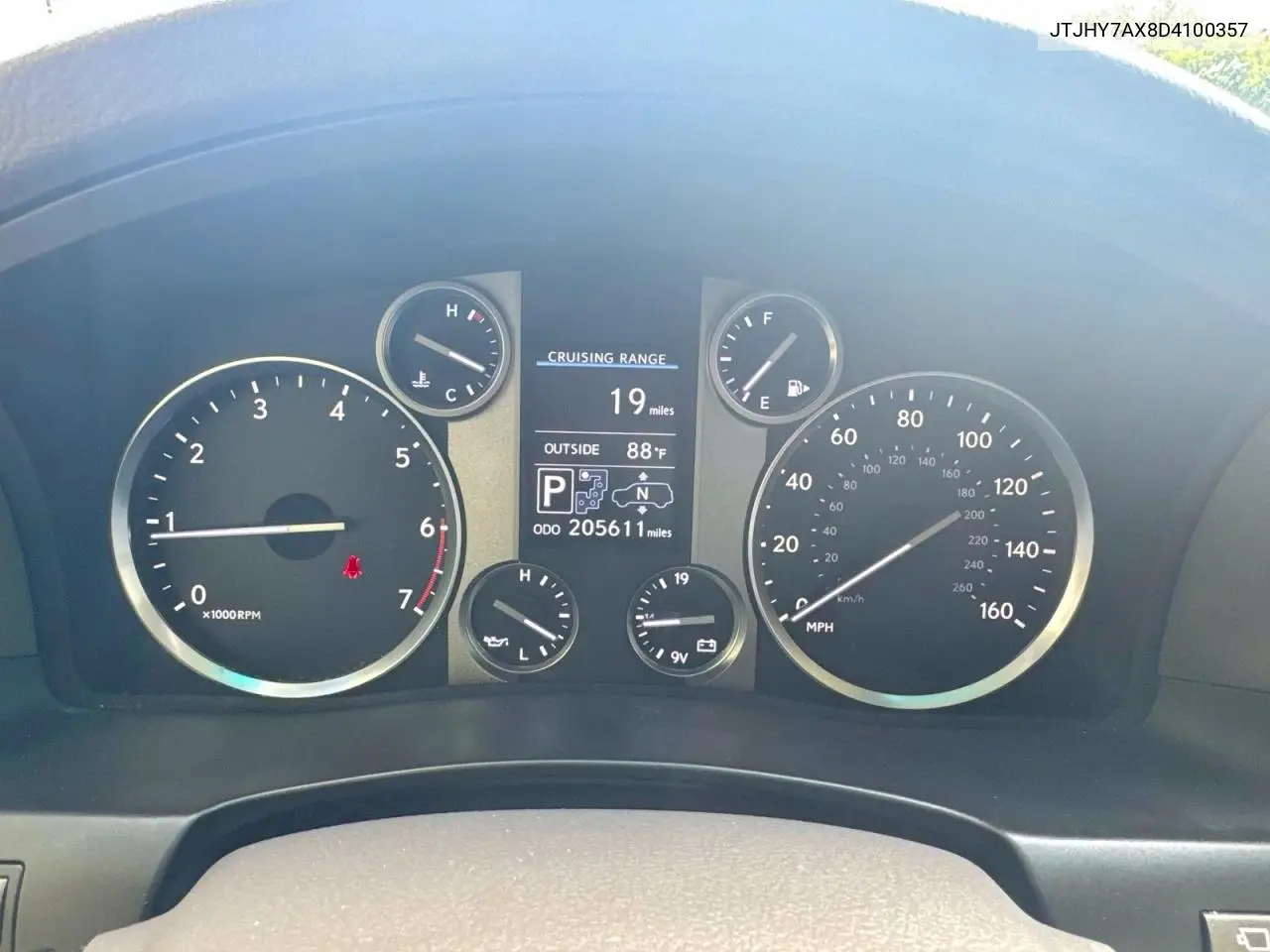 2013 Lexus Lx 570 VIN: JTJHY7AX8D4100357 Lot: 58240436