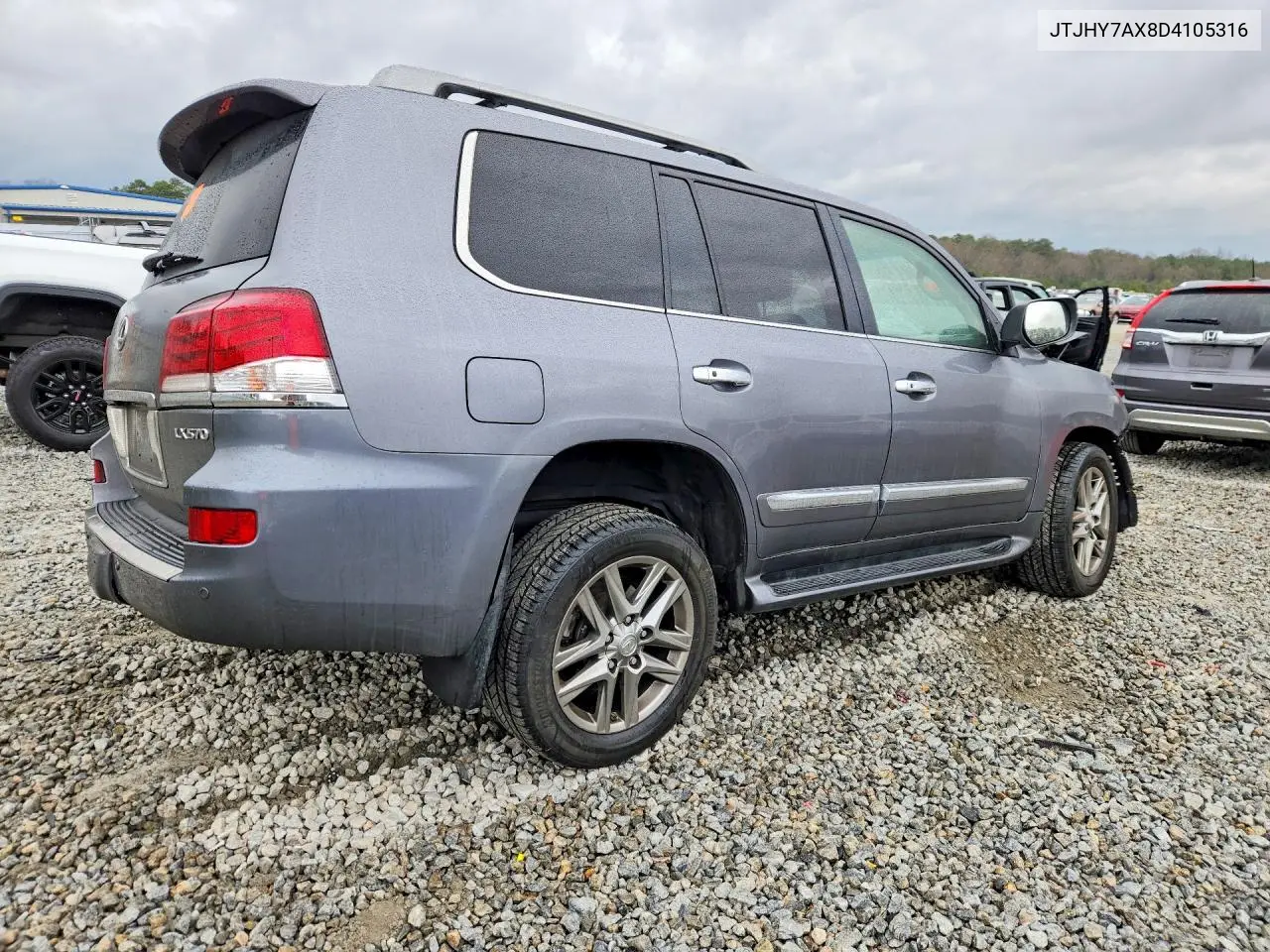 2013 Lexus Lx 570 Base VIN: JTJHY7AX8D4105316 Lot: 76928115