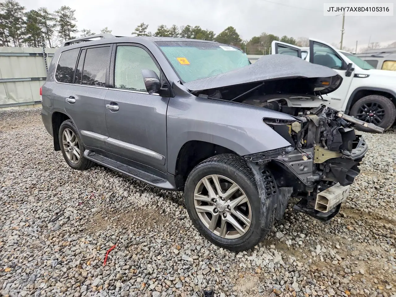 2013 Lexus Lx 570 Base VIN: JTJHY7AX8D4105316 Lot: 76928115