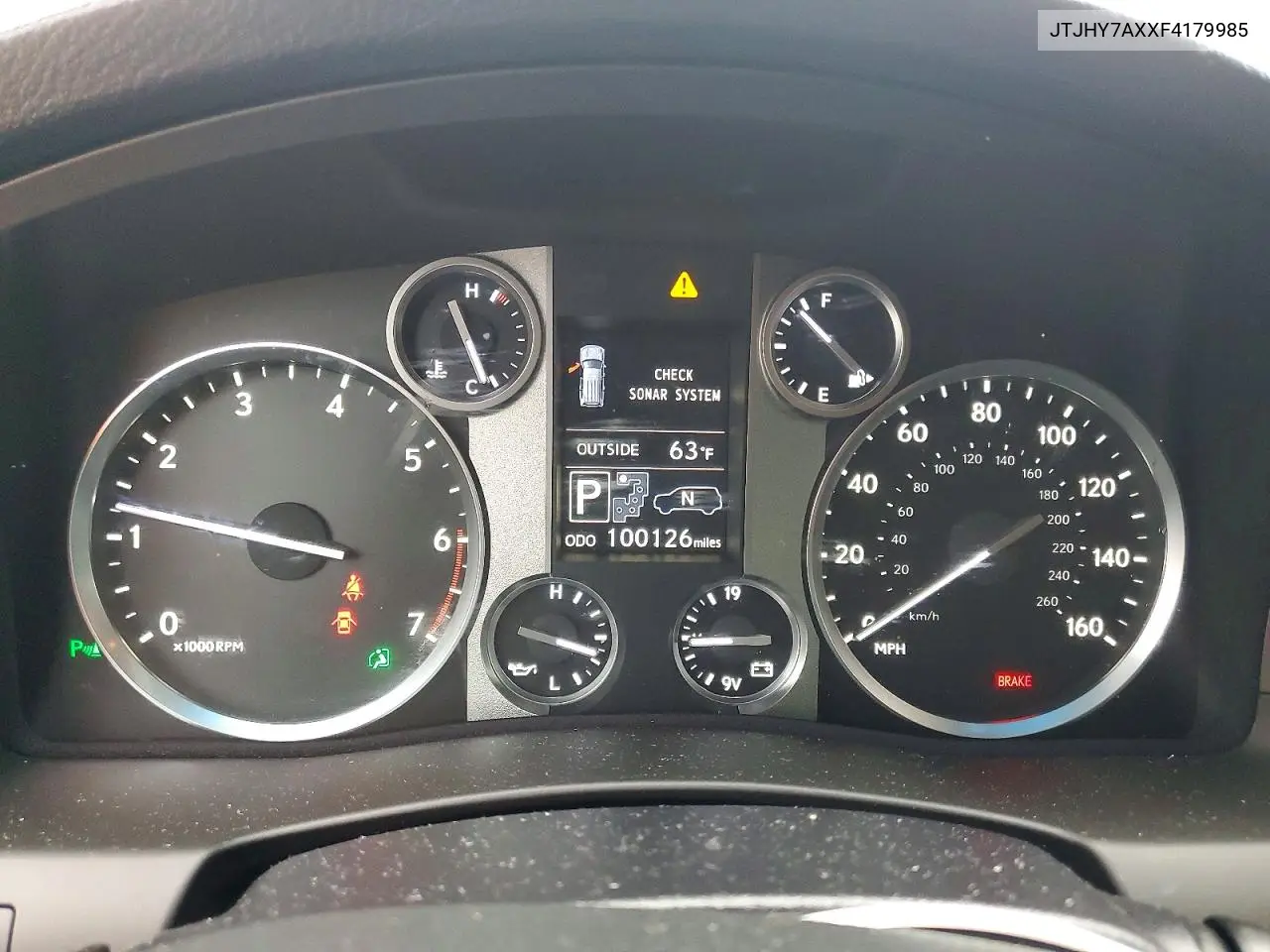 2015 Lexus Lx 570 VIN: JTJHY7AXXF4179985 Lot: 61422526