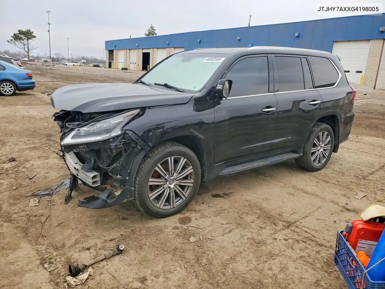 2016 Lexus Lx 570 Base VIN: JTJHY7AXXG4198005 Lot: 48082586