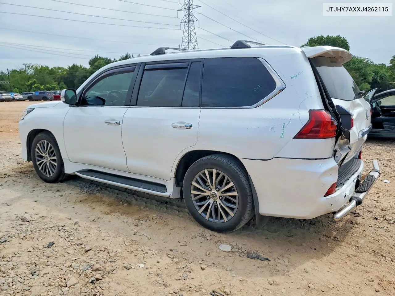 2018 Lexus Lx 570 VIN: JTJHY7AXXJ4262115 Lot: 57556846
