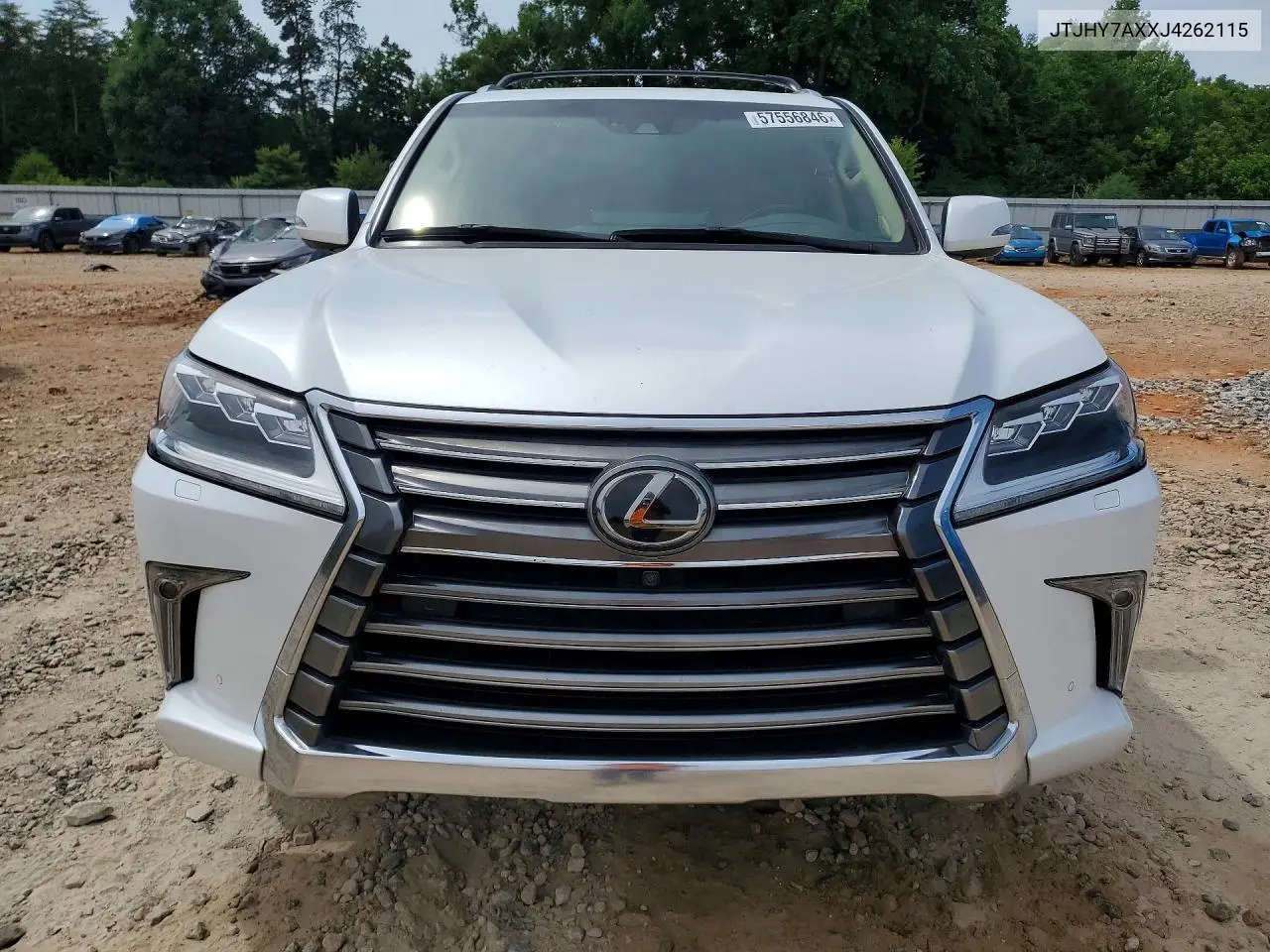 2018 Lexus Lx 570 VIN: JTJHY7AXXJ4262115 Lot: 57556846