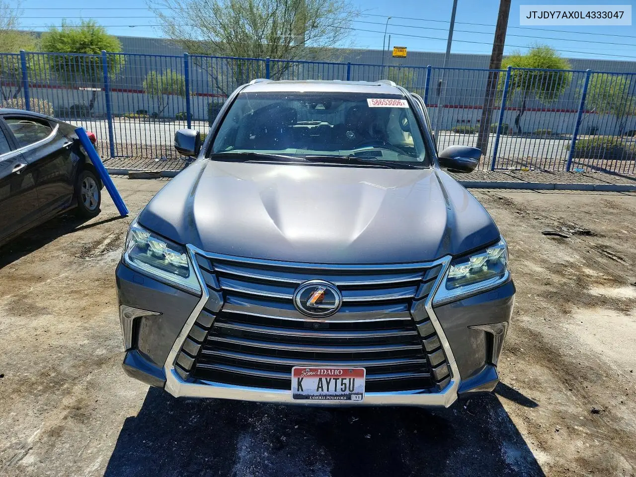 2020 Lexus Lx 570 VIN: JTJDY7AX0L4333047 Lot: 58653006