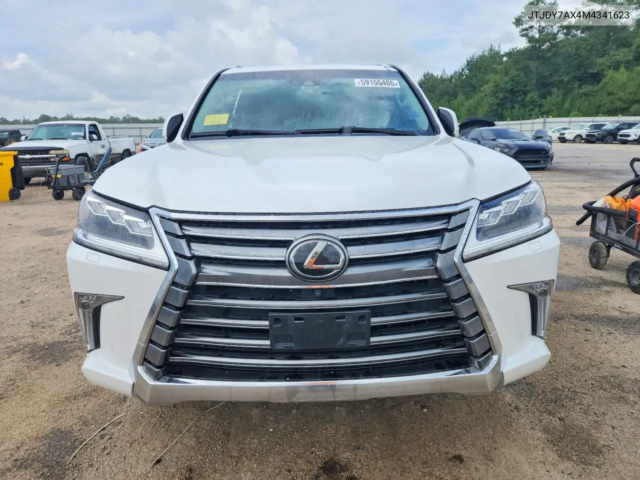 2021 Lexus Lx 570 VIN: JTJDY7AX4M4341623 Lot: 59155486