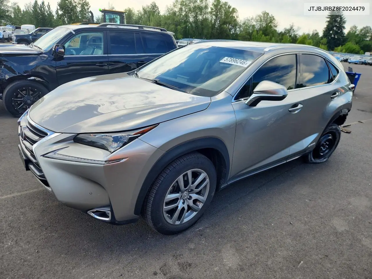 2015 Lexus Nx 300H VIN: JTJBJRBZ8F2024479 Lot: 57896246