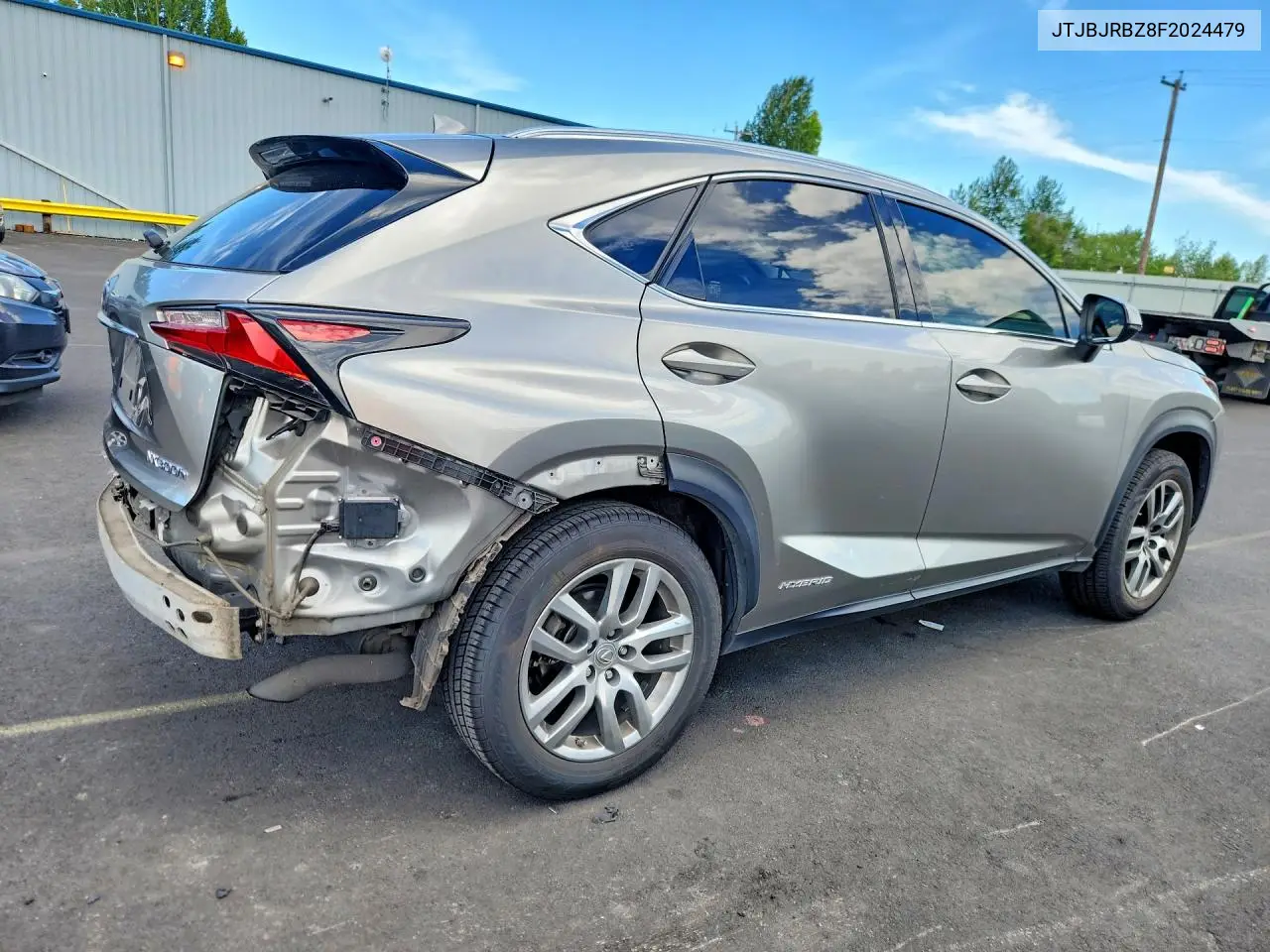 2015 Lexus Nx 300H VIN: JTJBJRBZ8F2024479 Lot: 57896246