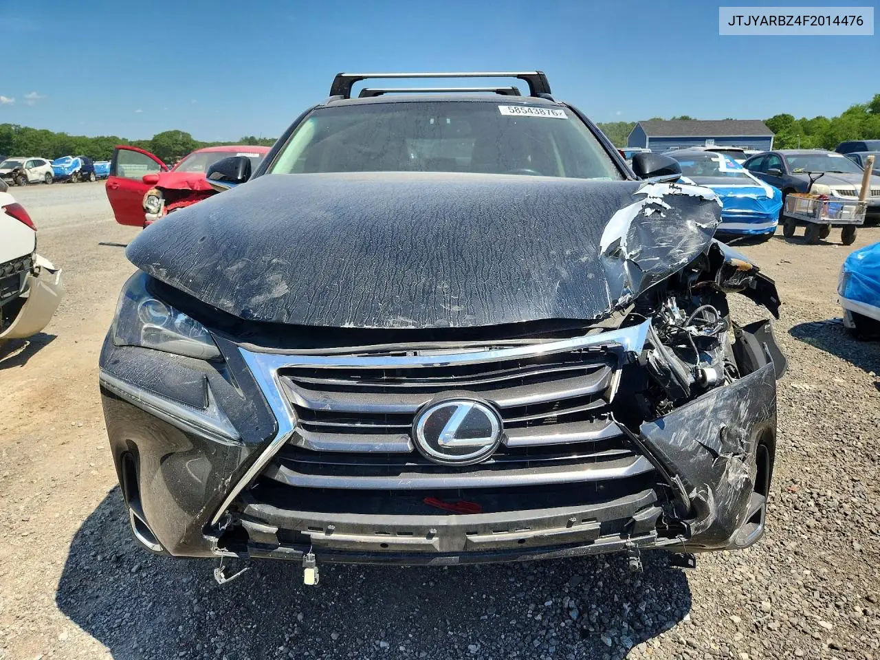 2015 Lexus Nx 200T VIN: JTJYARBZ4F2014476 Lot: 58543876