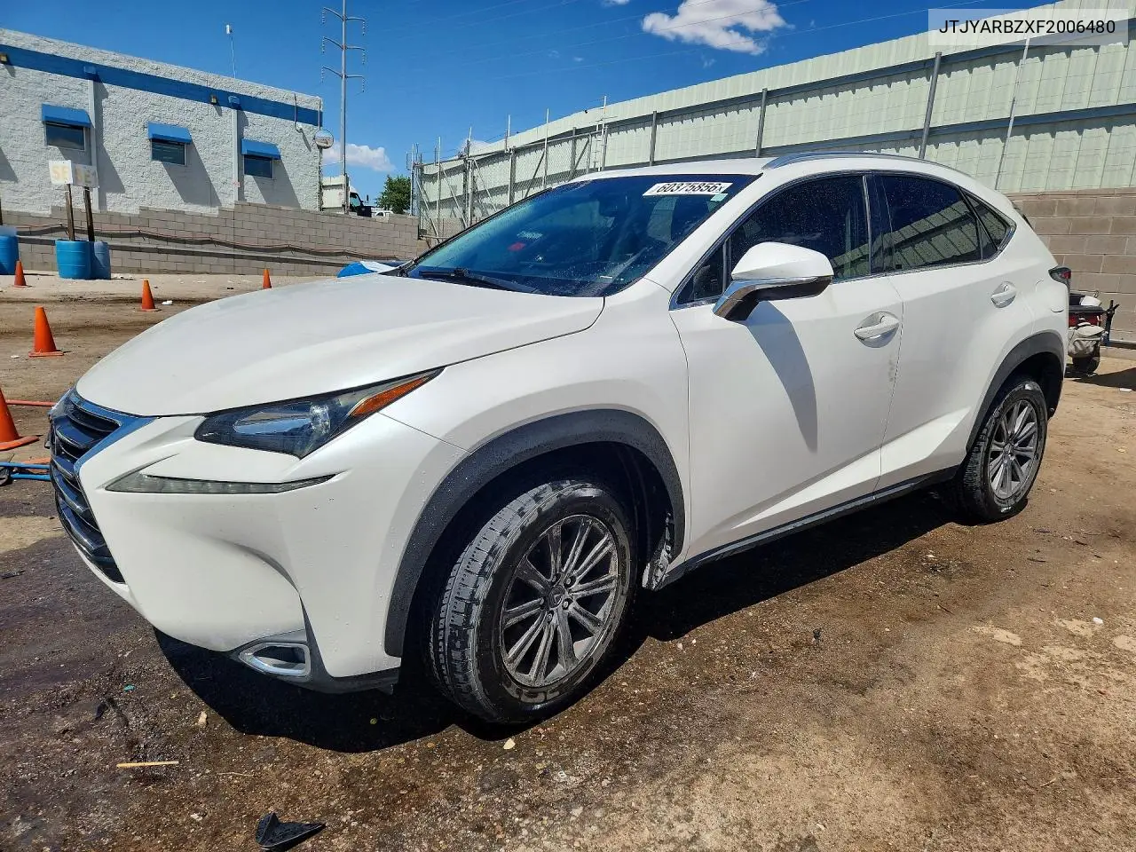 2015 Lexus Nx 200T VIN: JTJYARBZXF2006480 Lot: 60375856