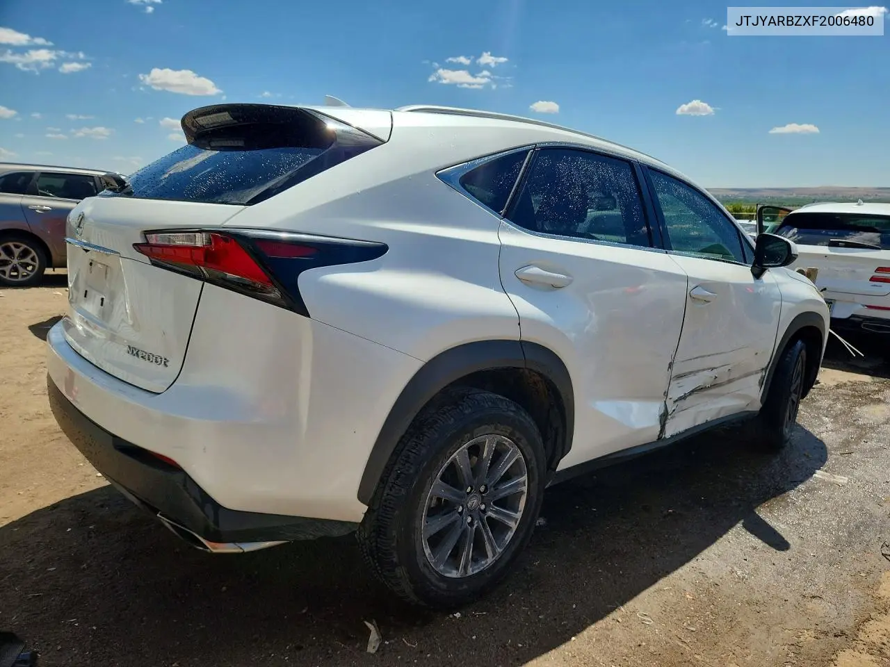 2015 Lexus Nx 200T VIN: JTJYARBZXF2006480 Lot: 60375856