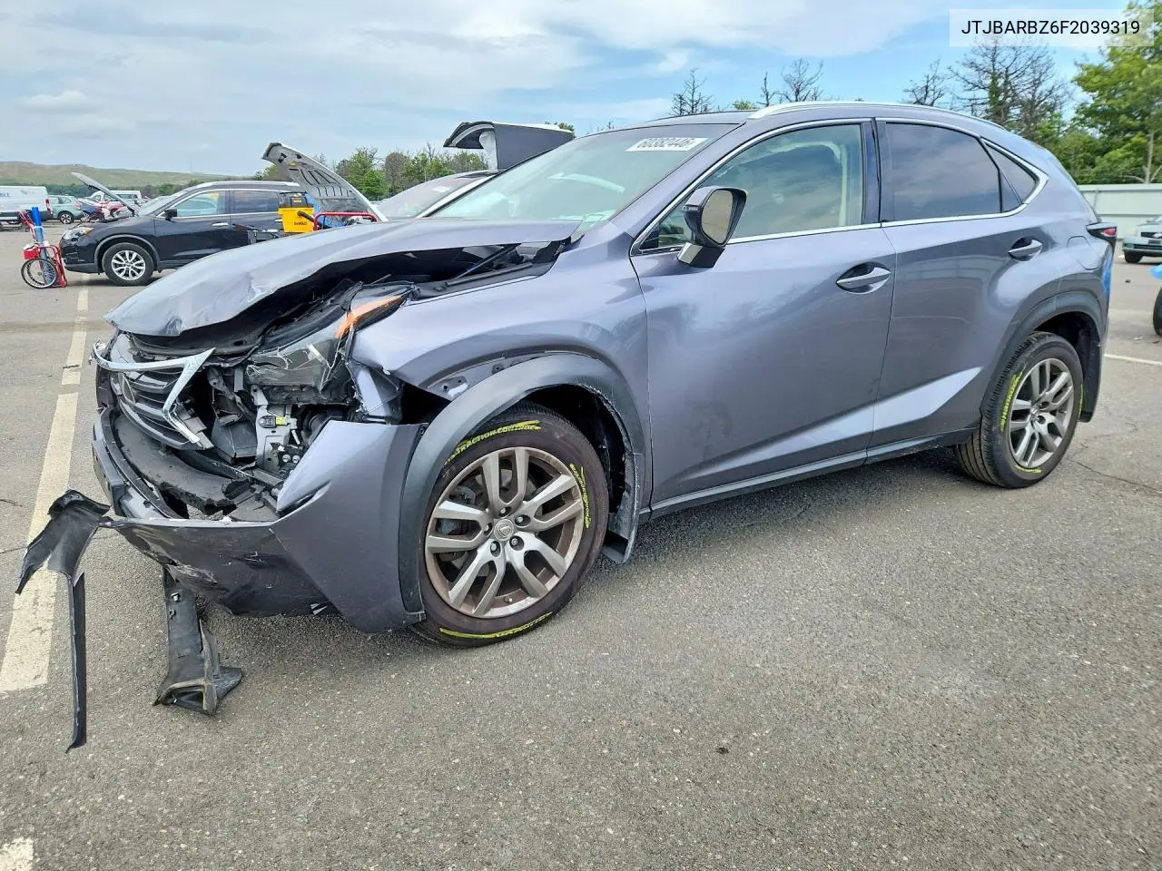 2015 Lexus Nx 200T VIN: JTJBARBZ6F2039319 Lot: 60382446
