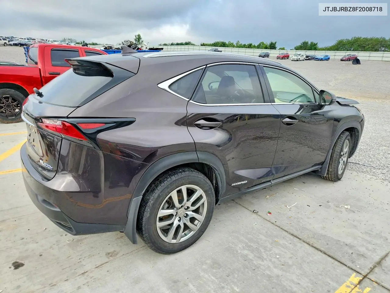 2015 Lexus Nx 300H VIN: JTJBJRBZ8F2008718 Lot: 61021656