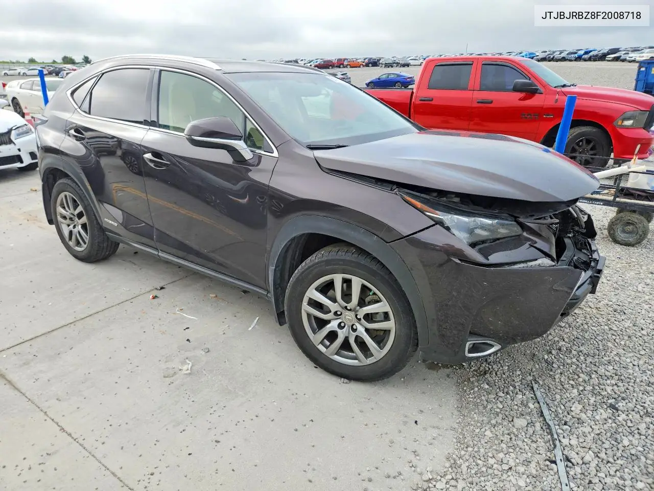 2015 Lexus Nx 300H VIN: JTJBJRBZ8F2008718 Lot: 61021656