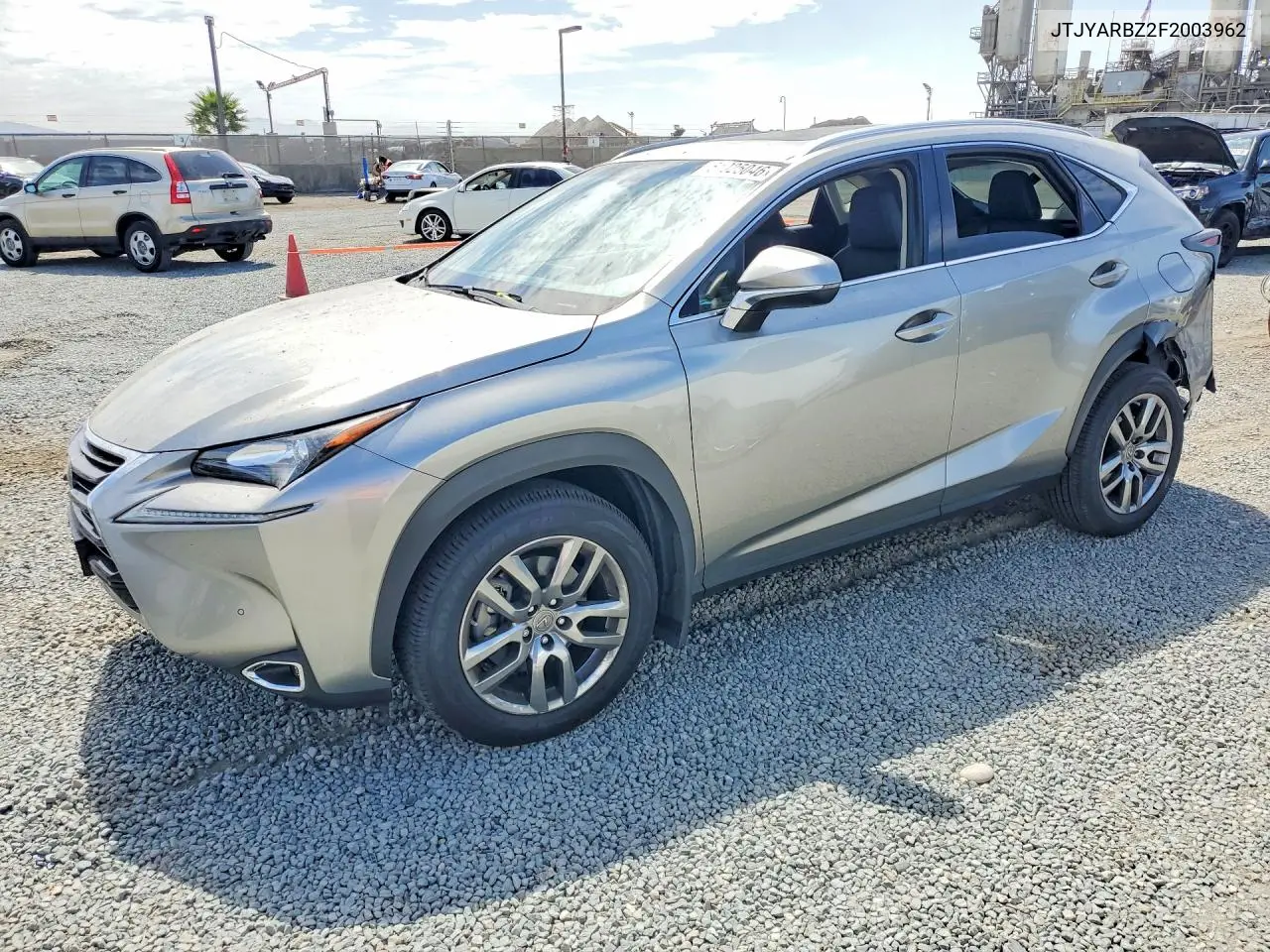2015 Lexus Nx 200T VIN: JTJYARBZ2F2003962 Lot: 61025046