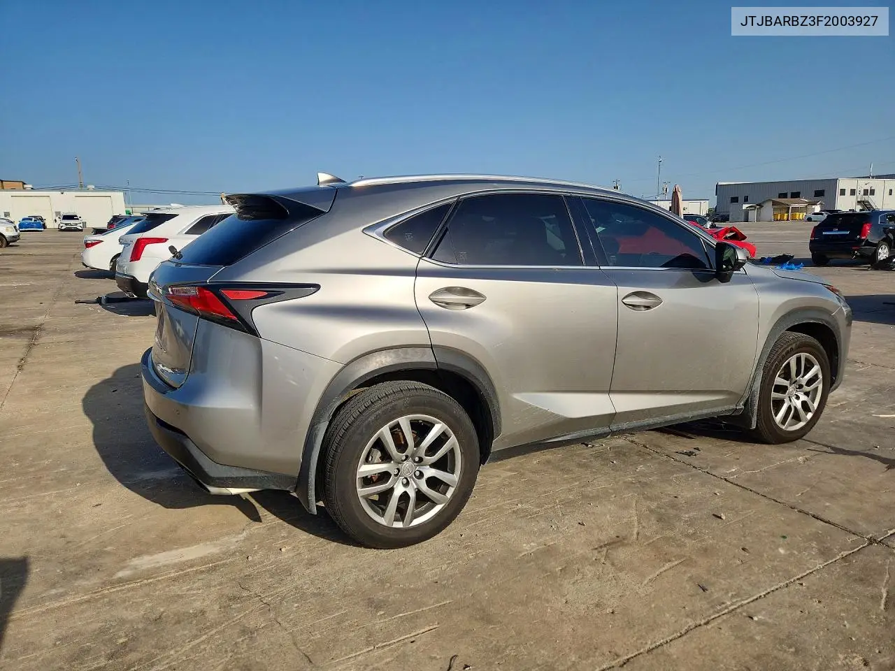 2015 Lexus Nx 200T VIN: JTJBARBZ3F2003927 Lot: 61202426