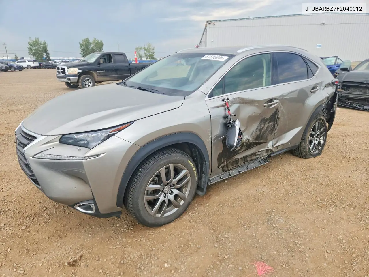 2015 Lexus Nx 200T VIN: JTJBARBZ7F2040012 Lot: 61596646