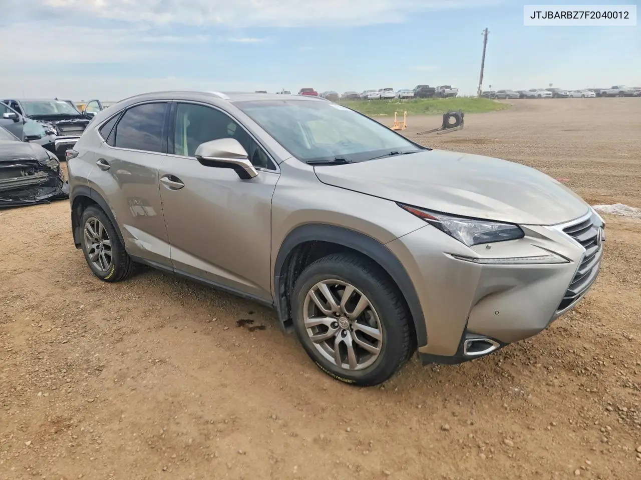 2015 Lexus Nx 200T VIN: JTJBARBZ7F2040012 Lot: 61596646