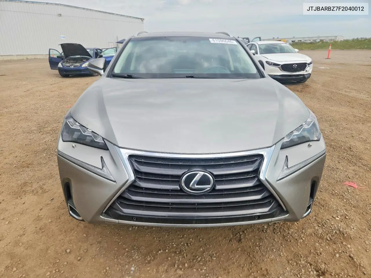 2015 Lexus Nx 200T VIN: JTJBARBZ7F2040012 Lot: 61596646