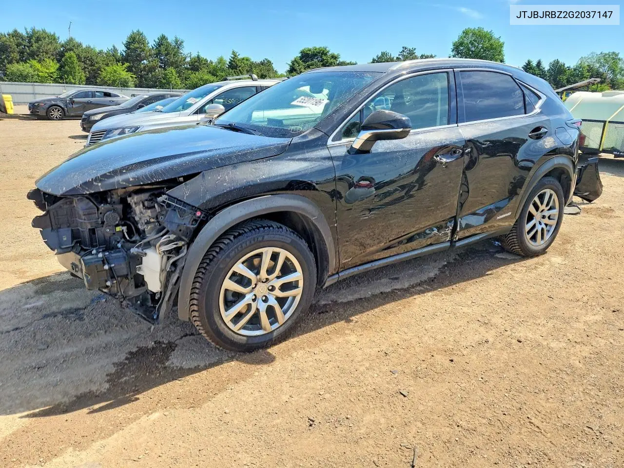 2016 Lexus Nx 300H VIN: JTJBJRBZ2G2037147 Lot: 55201196