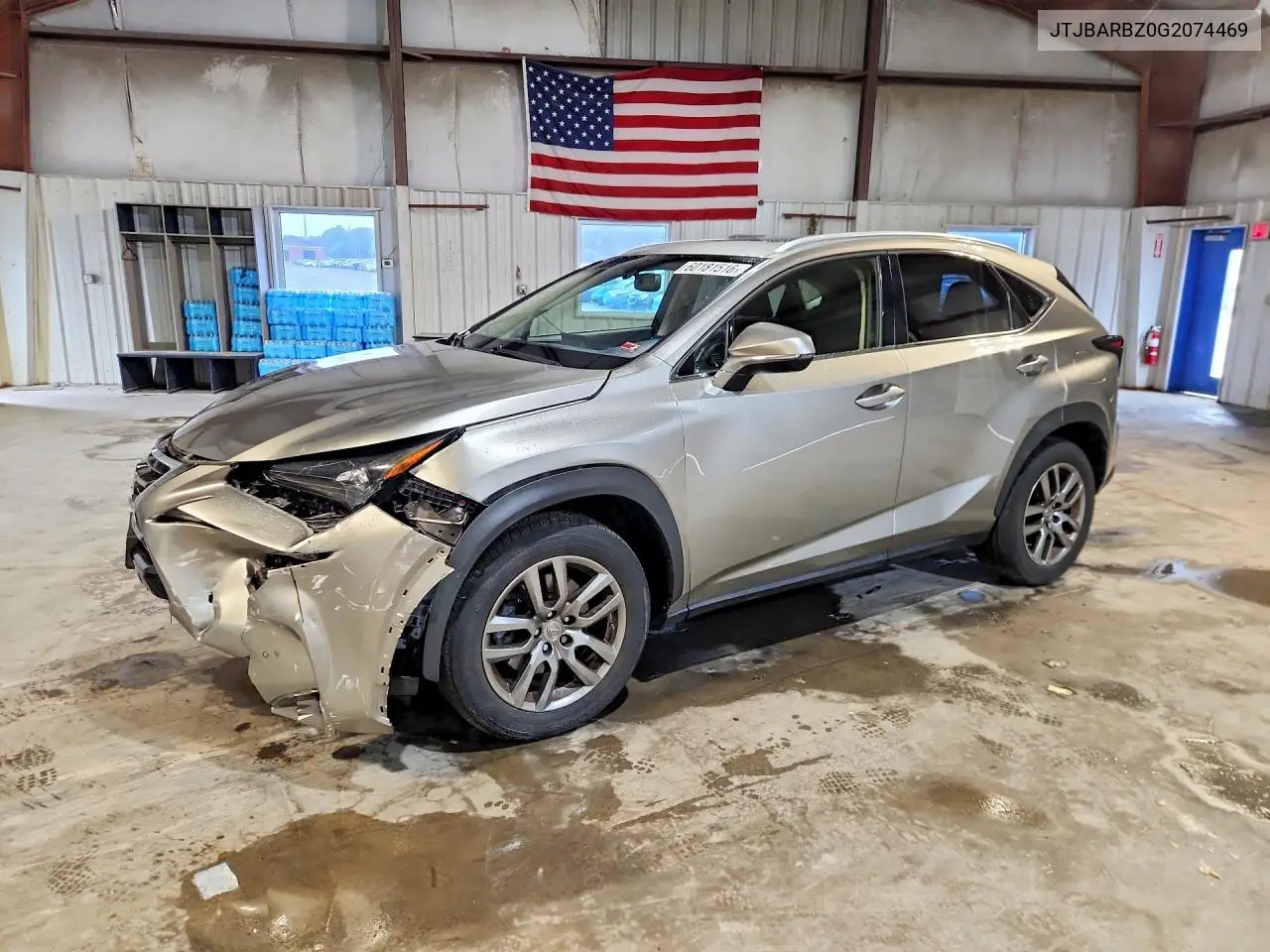 2016 Lexus Nx 200T Base VIN: JTJBARBZ0G2074469 Lot: 60181516