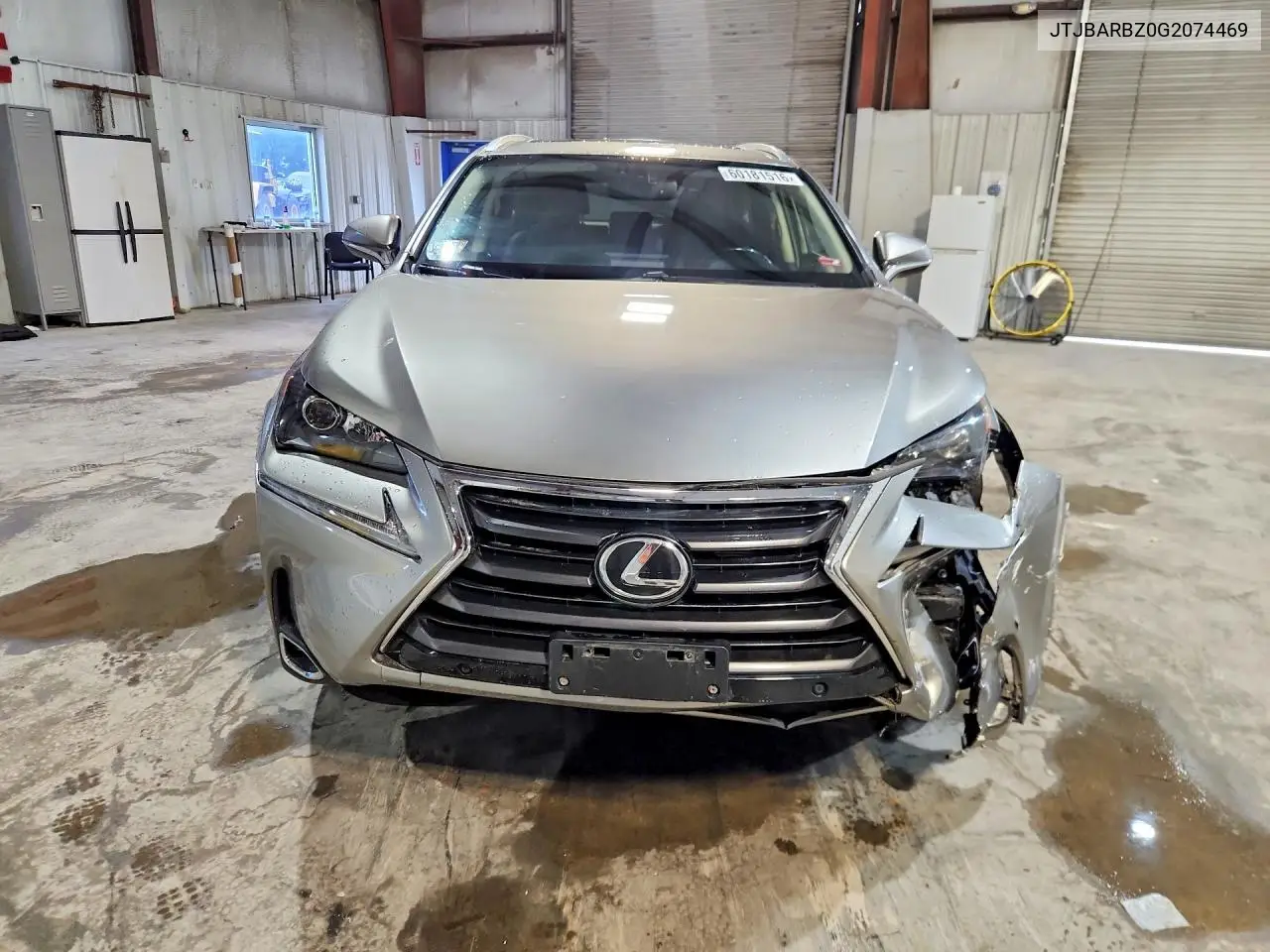 2016 Lexus Nx 200T Base VIN: JTJBARBZ0G2074469 Lot: 60181516