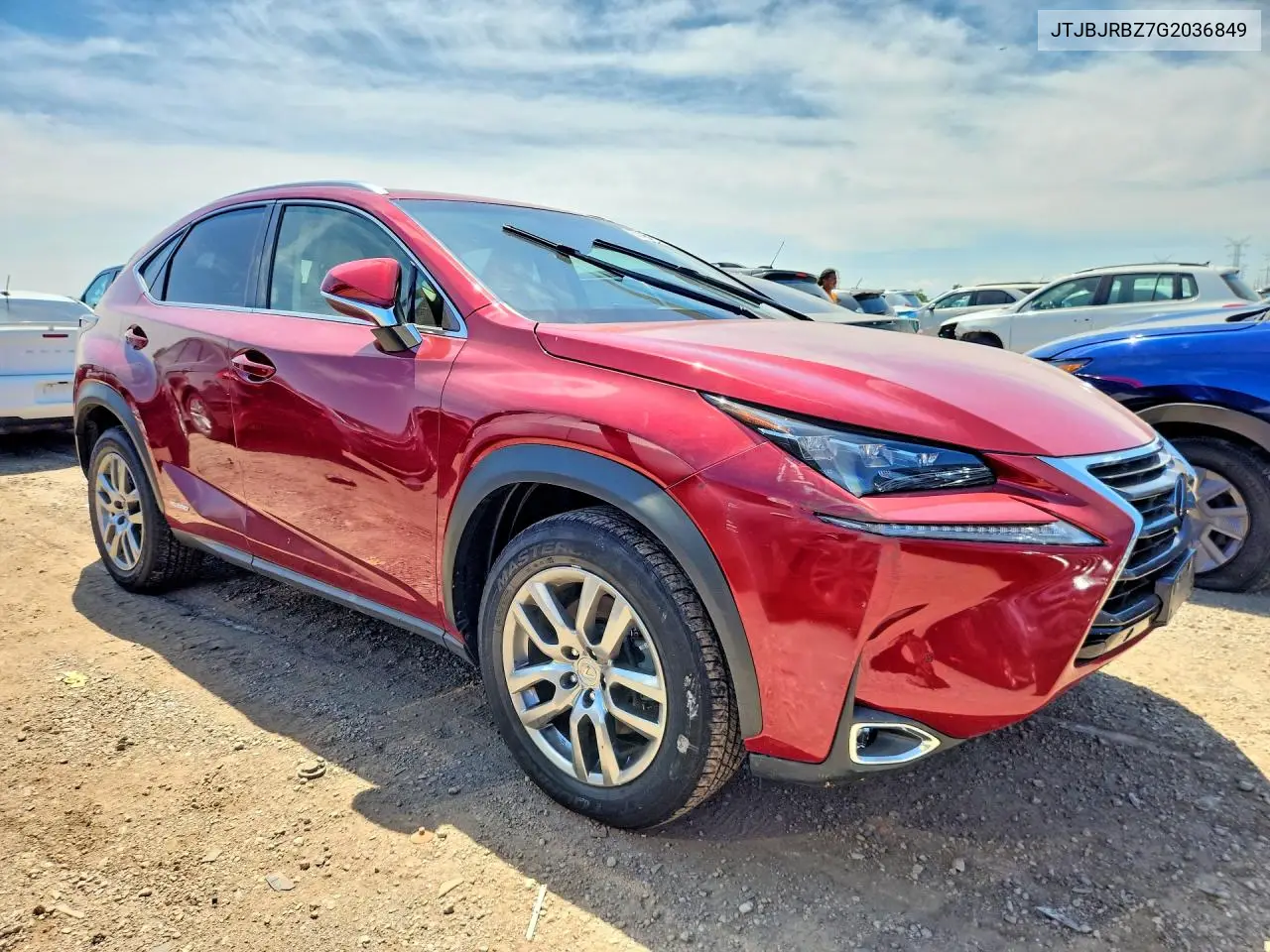 2016 Lexus Nx 300H VIN: JTJBJRBZ7G2036849 Lot: 60481096