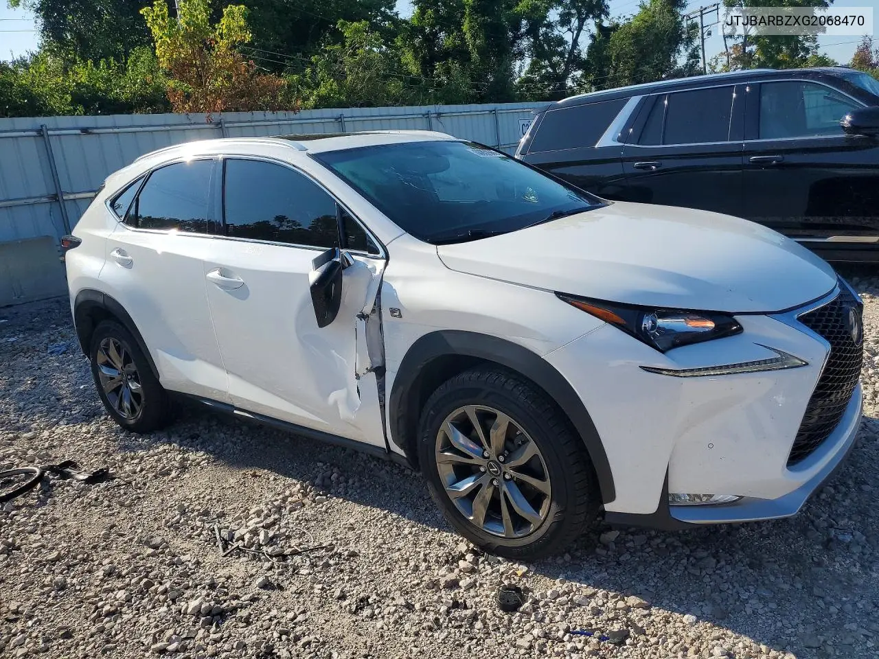 2016 Lexus Nx 200T F Sport VIN: JTJBARBZXG2068470 Lot: 60852666