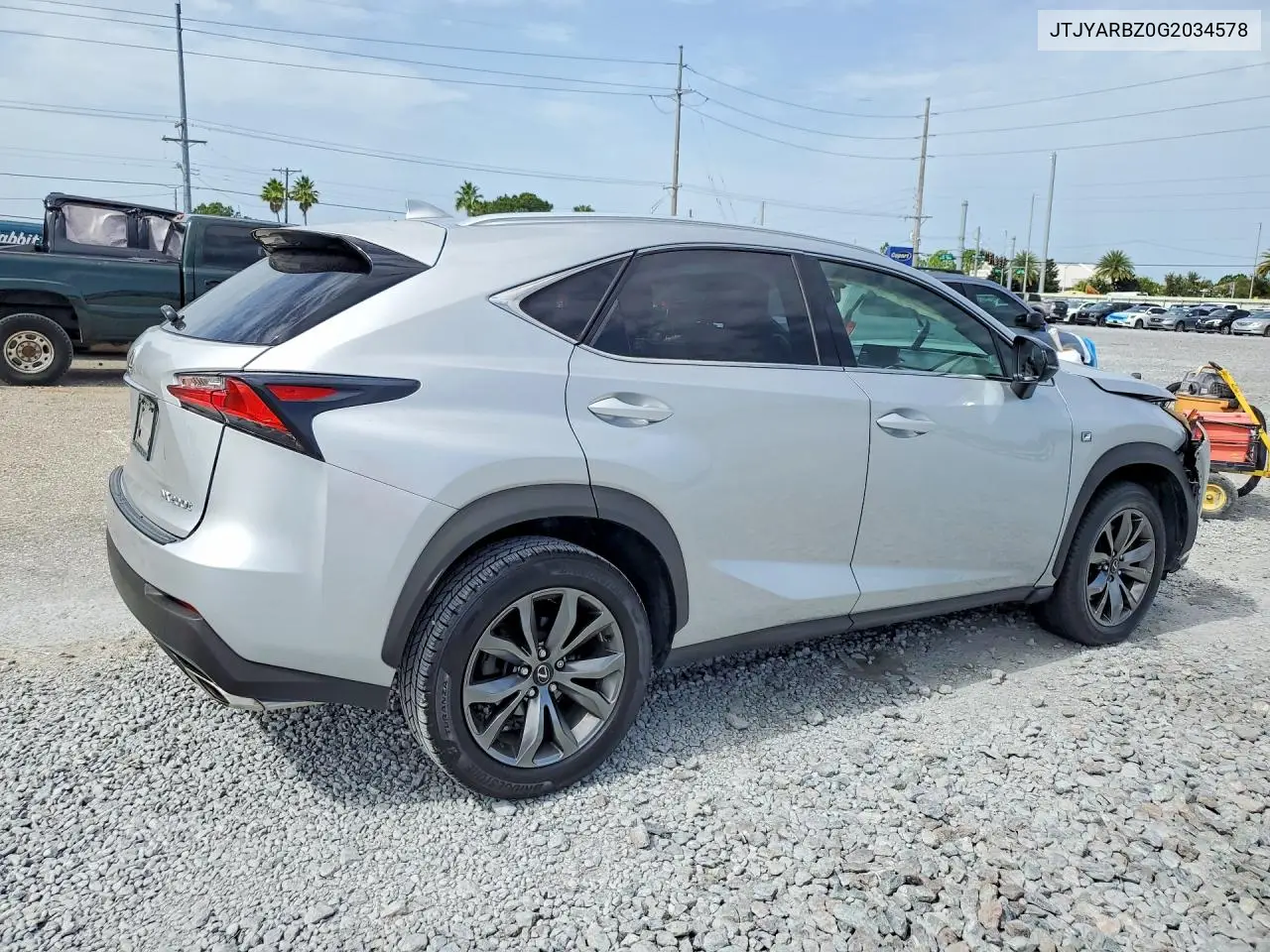 2016 Lexus Nx 200T F Sport VIN: JTJYARBZ0G2034578 Lot: 61018116