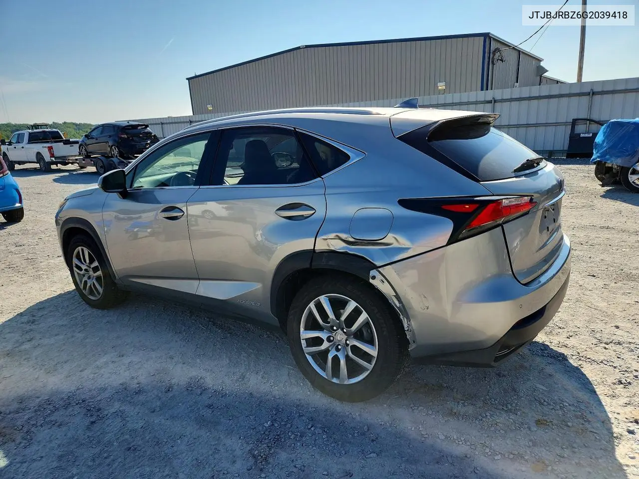2016 Lexus Nx 300H VIN: JTJBJRBZ6G2039418 Lot: 61026286