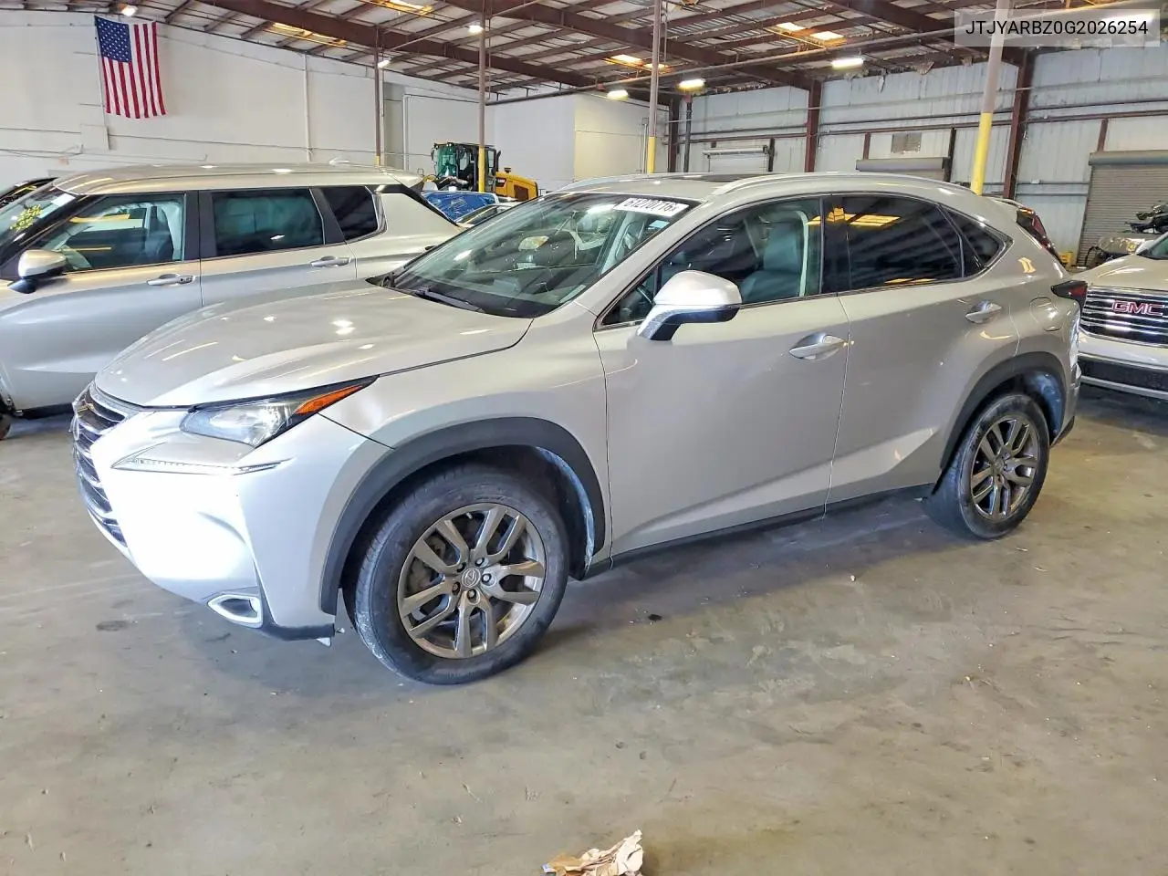 2016 Lexus Nx 200T Base VIN: JTJYARBZ0G2026254 Lot: 61270716