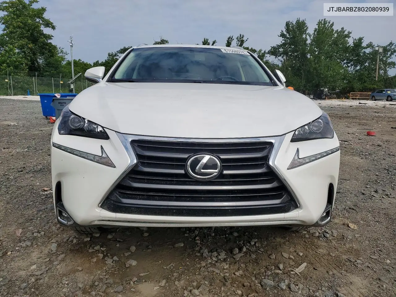 2016 Lexus Nx 200T Base VIN: JTJBARBZ8G2080939 Lot: 61508976