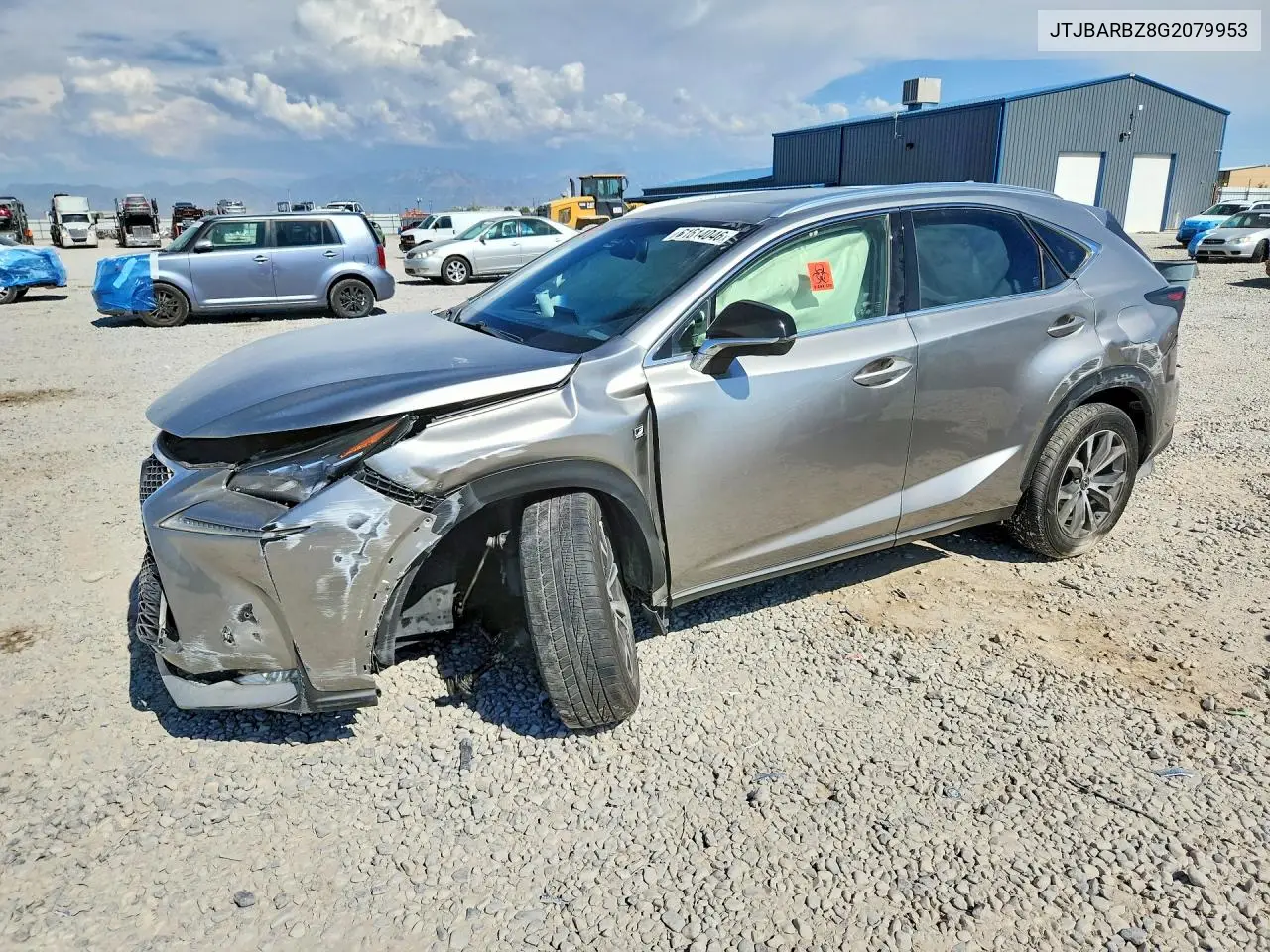 2016 Lexus Nx 200T F Sport VIN: JTJBARBZ8G2079953 Lot: 61614046