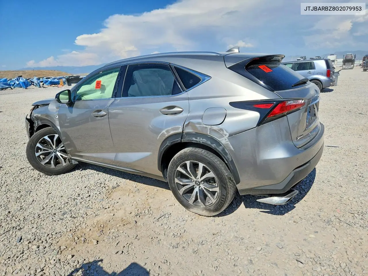 2016 Lexus Nx 200T F Sport VIN: JTJBARBZ8G2079953 Lot: 61614046
