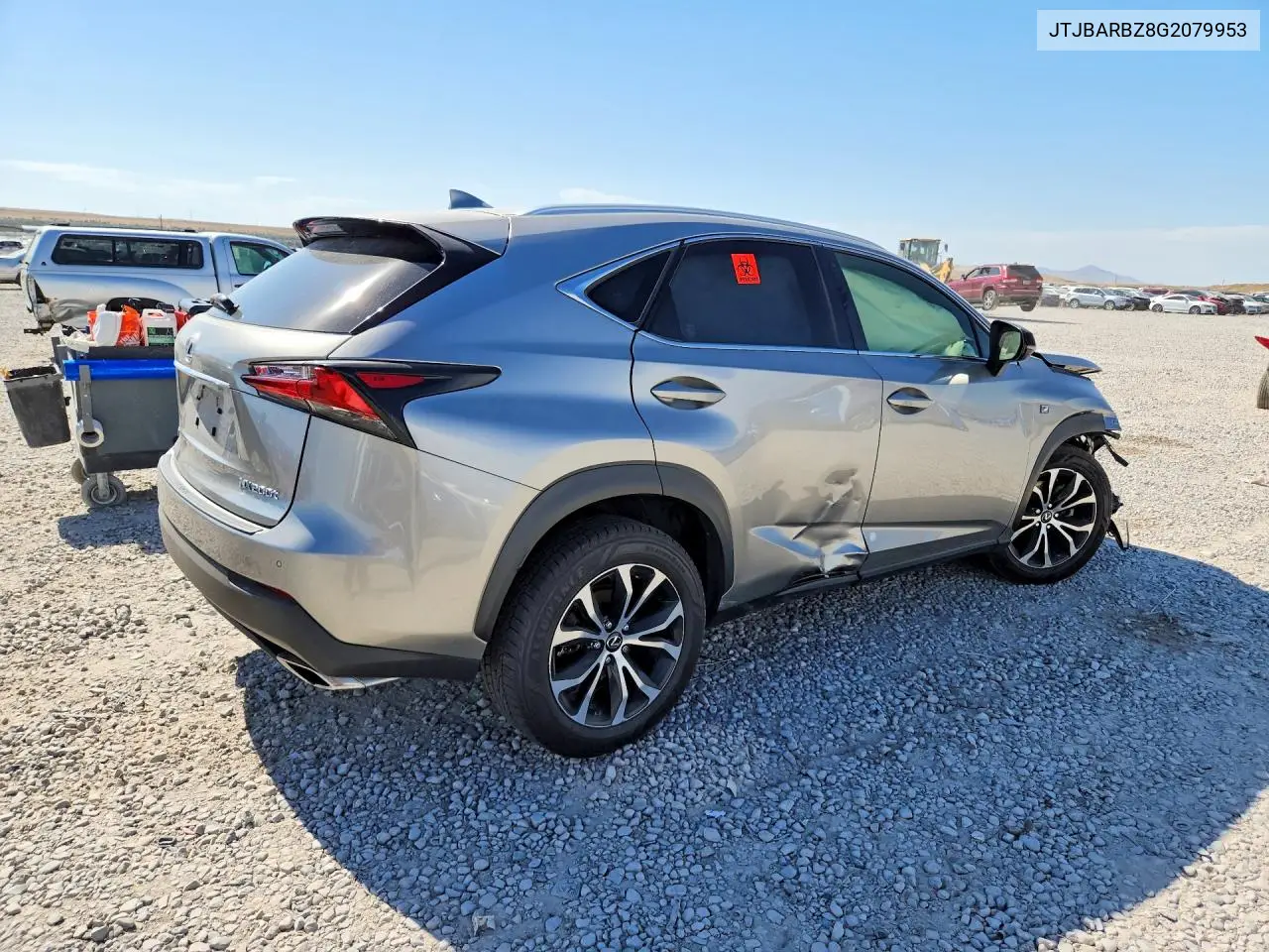 2016 Lexus Nx 200T F Sport VIN: JTJBARBZ8G2079953 Lot: 61614046