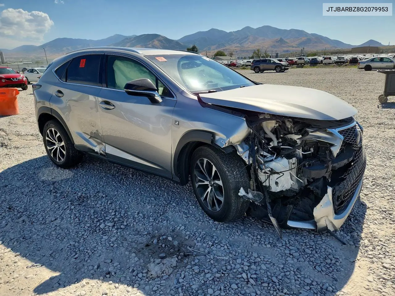 2016 Lexus Nx 200T F Sport VIN: JTJBARBZ8G2079953 Lot: 61614046