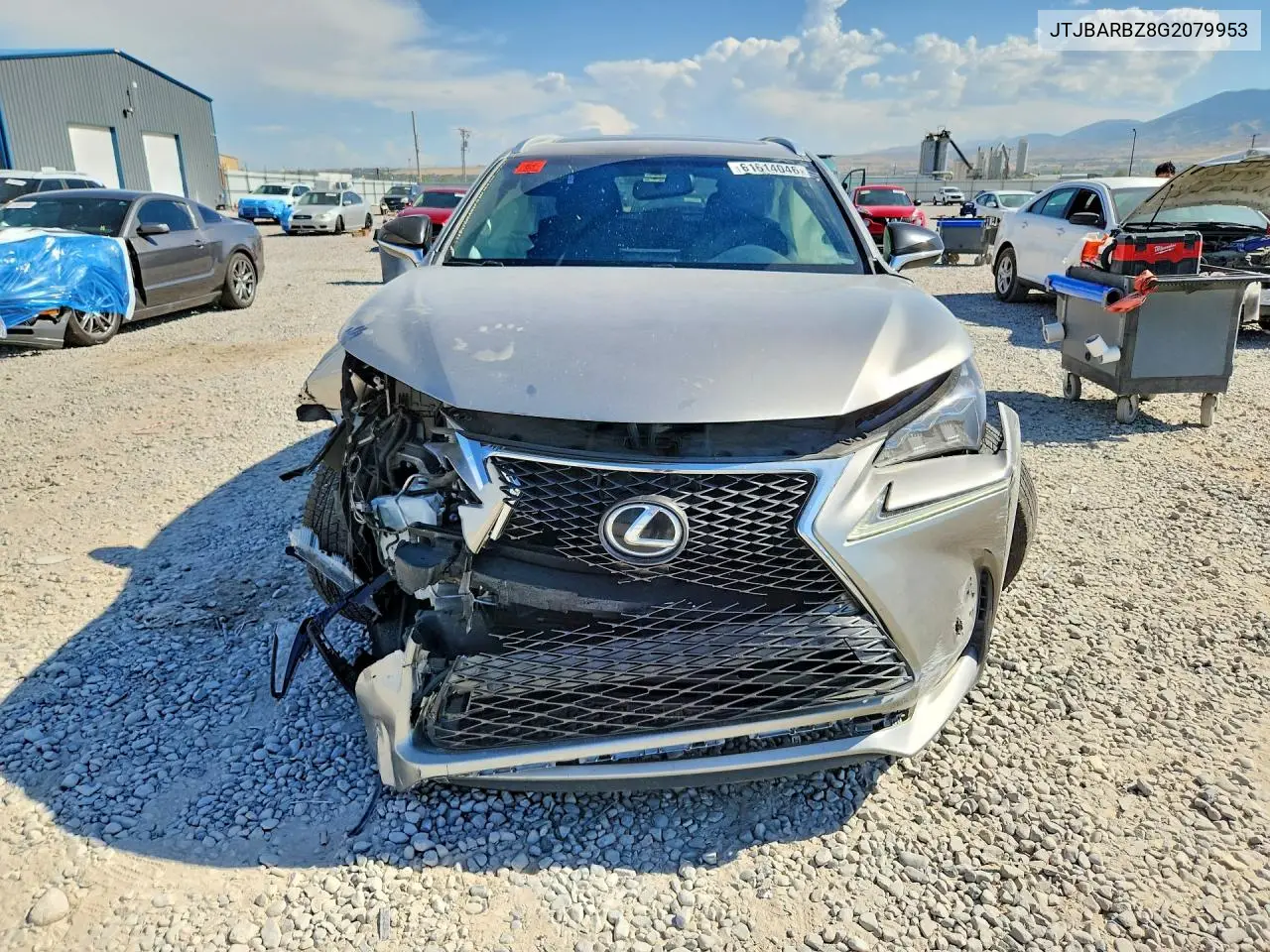 2016 Lexus Nx 200T F Sport VIN: JTJBARBZ8G2079953 Lot: 61614046