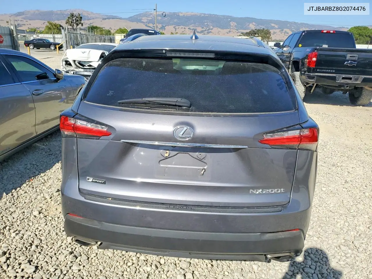 2016 Lexus Nx 200T F Sport VIN: JTJBARBZ8G2074476 Lot: 61810926