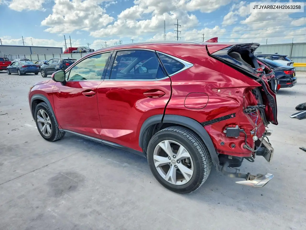 2017 Lexus Nx 200T Base VIN: JTJYARBZ4H2063258 Lot: 55997666