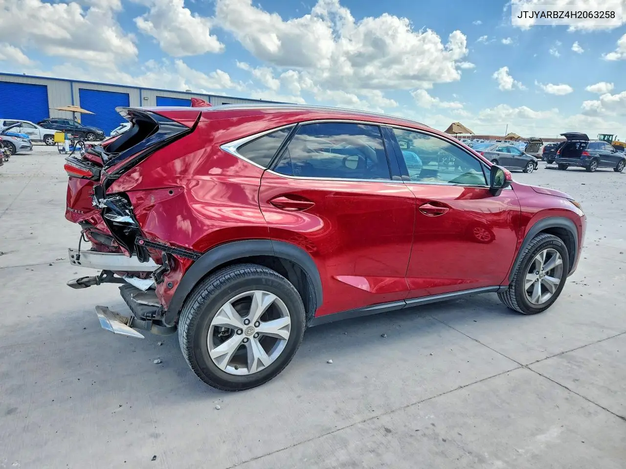 2017 Lexus Nx 200T Base VIN: JTJYARBZ4H2063258 Lot: 55997666