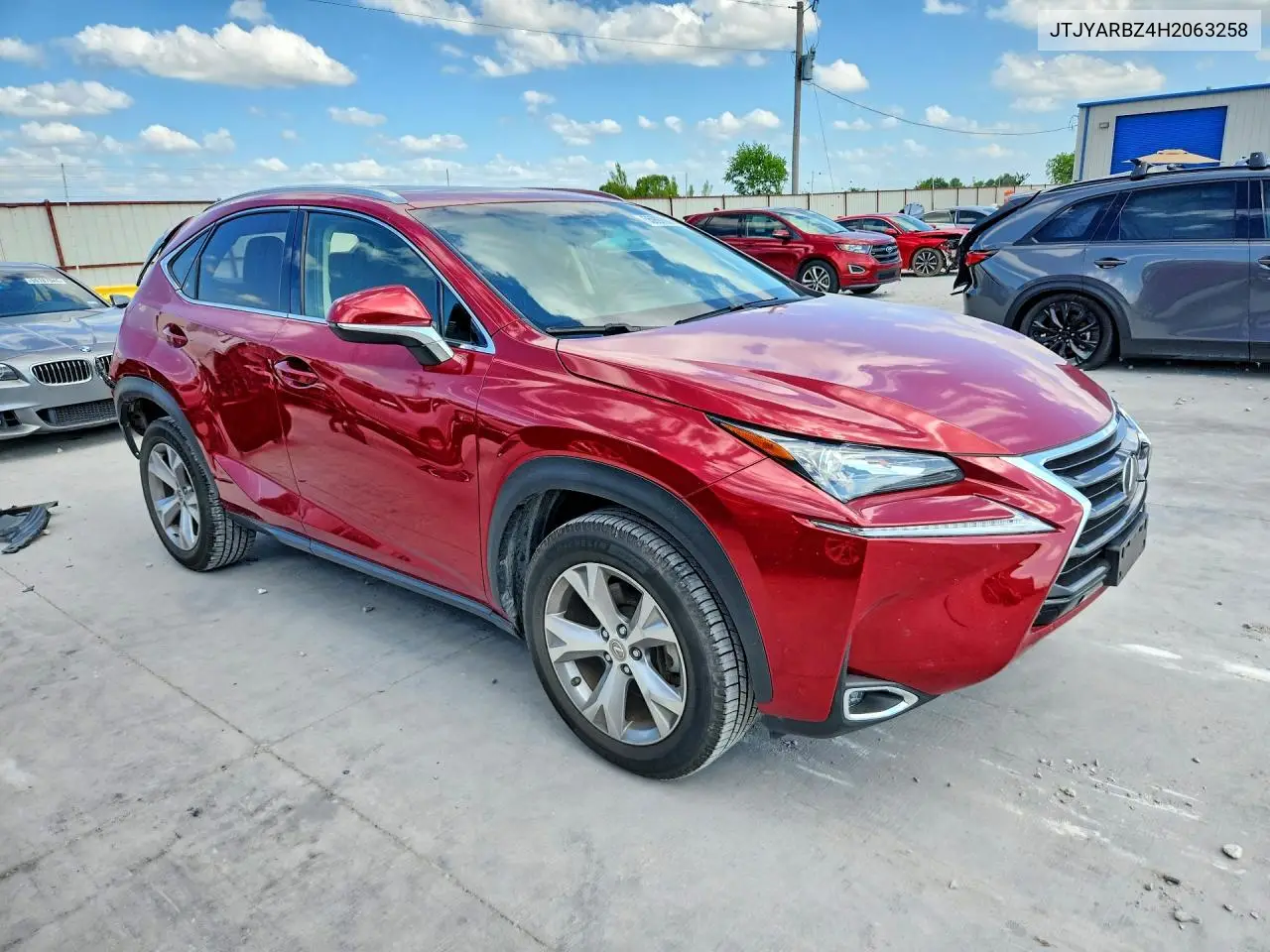 2017 Lexus Nx 200T Base VIN: JTJYARBZ4H2063258 Lot: 55997666