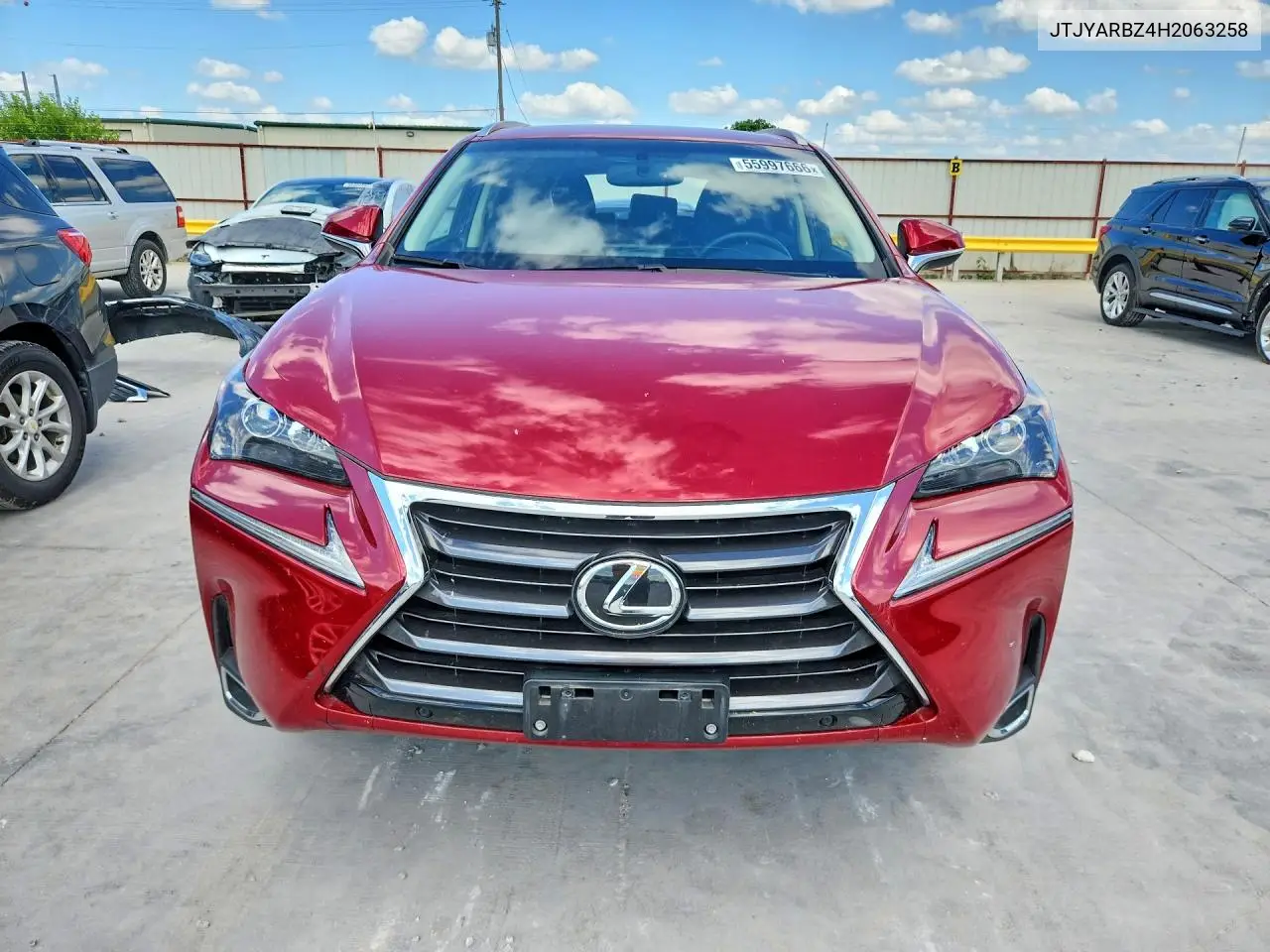 2017 Lexus Nx 200T Base VIN: JTJYARBZ4H2063258 Lot: 55997666