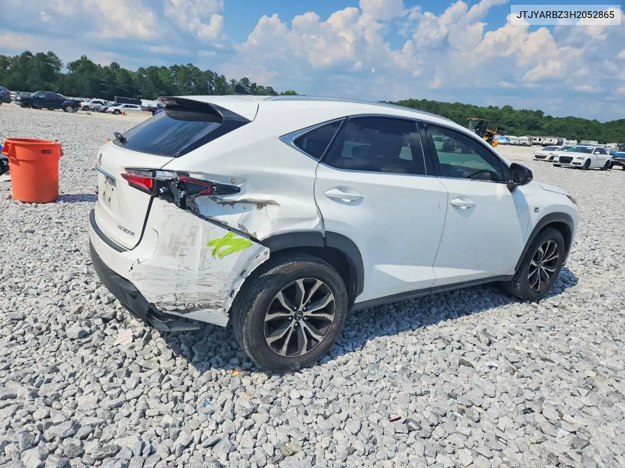 2017 Lexus Nx 200T F Sport VIN: JTJYARBZ3H2052865 Lot: 56609236