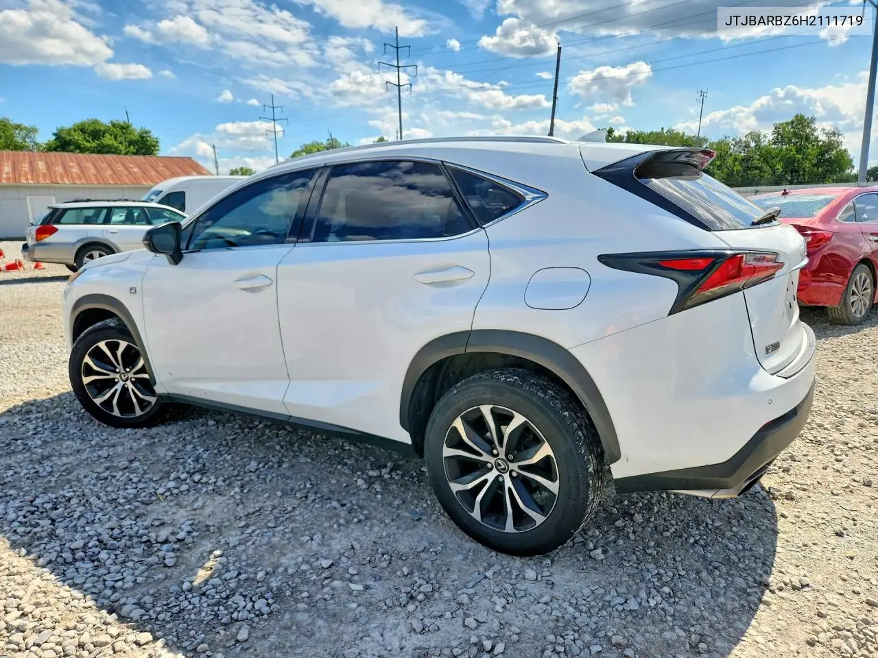 2017 Lexus Nx 200T F Sport VIN: JTJBARBZ6H2111719 Lot: 57527686