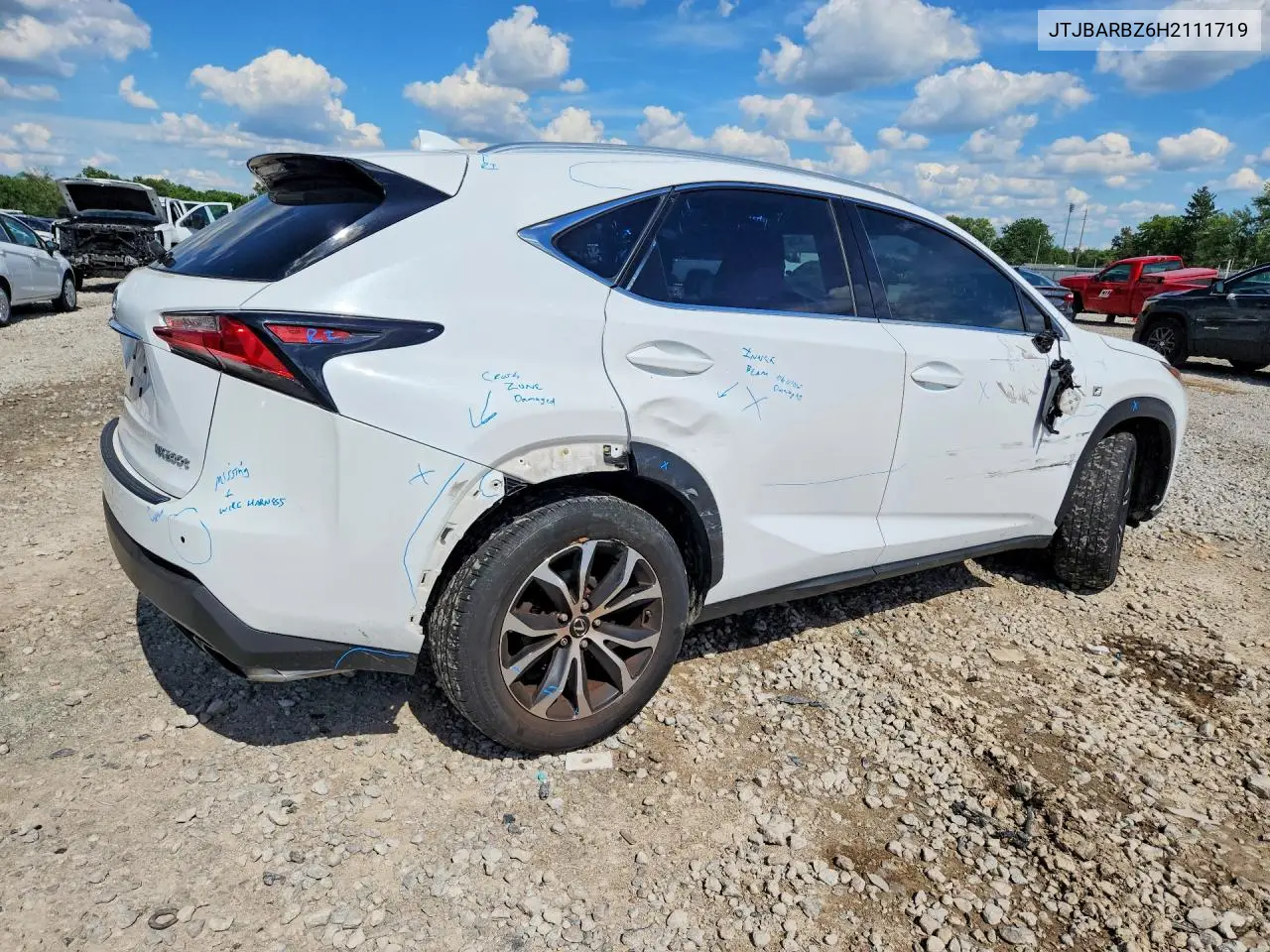 2017 Lexus Nx 200T F Sport VIN: JTJBARBZ6H2111719 Lot: 57527686