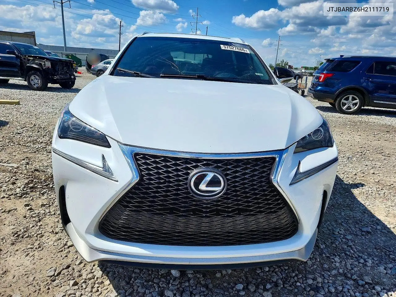 2017 Lexus Nx 200T F Sport VIN: JTJBARBZ6H2111719 Lot: 57527686