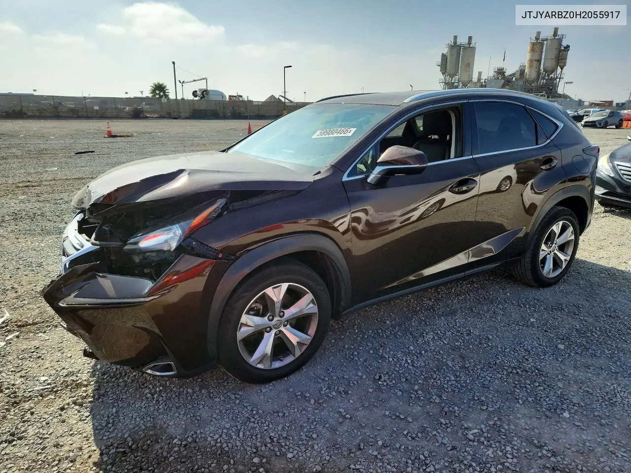 2017 Lexus Nx 200T Base VIN: JTJYARBZ0H2055917 Lot: 59980466