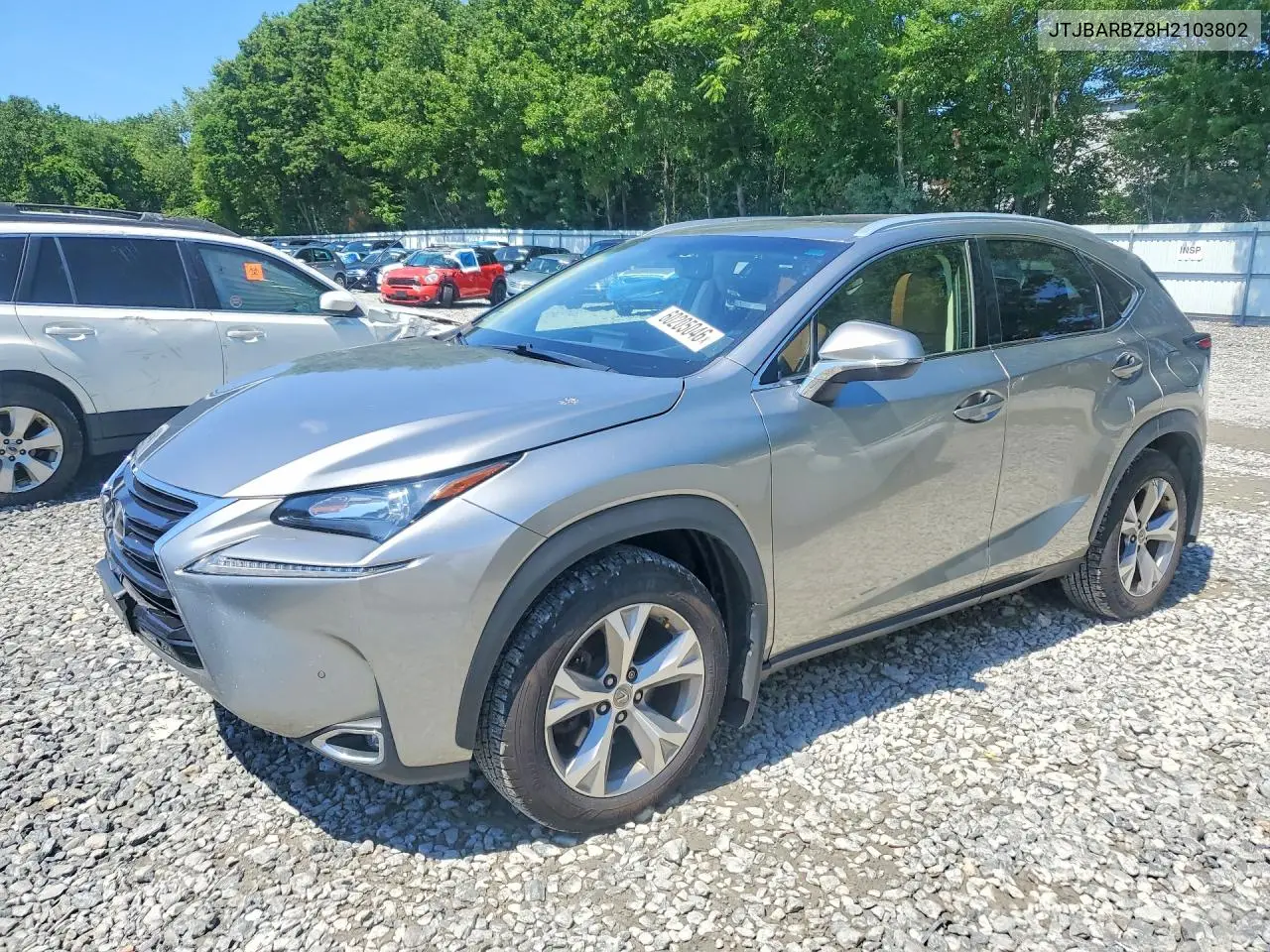 2017 Lexus Nx 200T Base VIN: JTJBARBZ8H2103802 Lot: 60205046