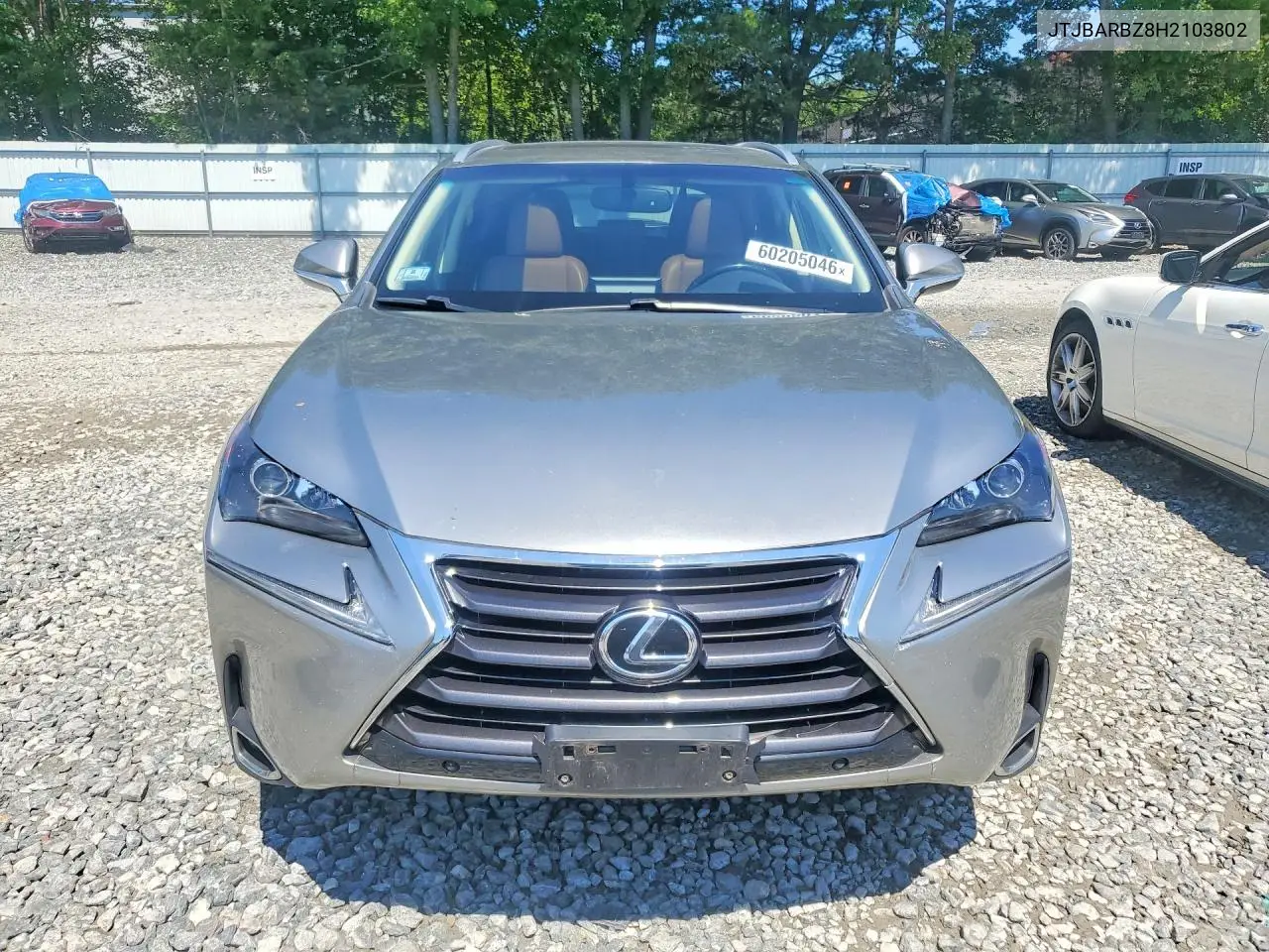 2017 Lexus Nx 200T Base VIN: JTJBARBZ8H2103802 Lot: 60205046